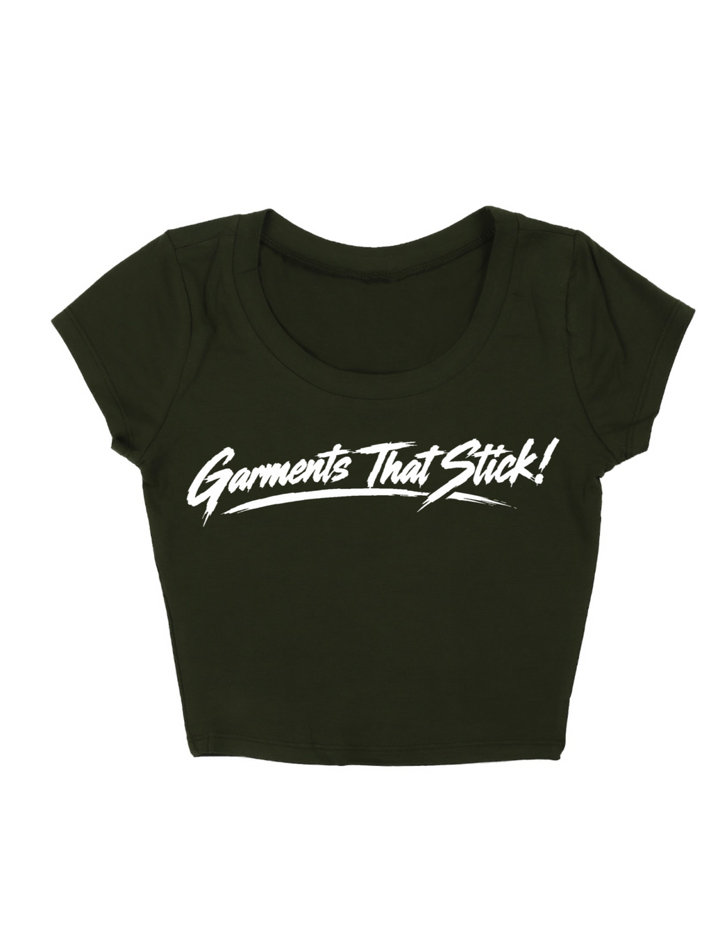 "Garments That Stick!" Crop Top