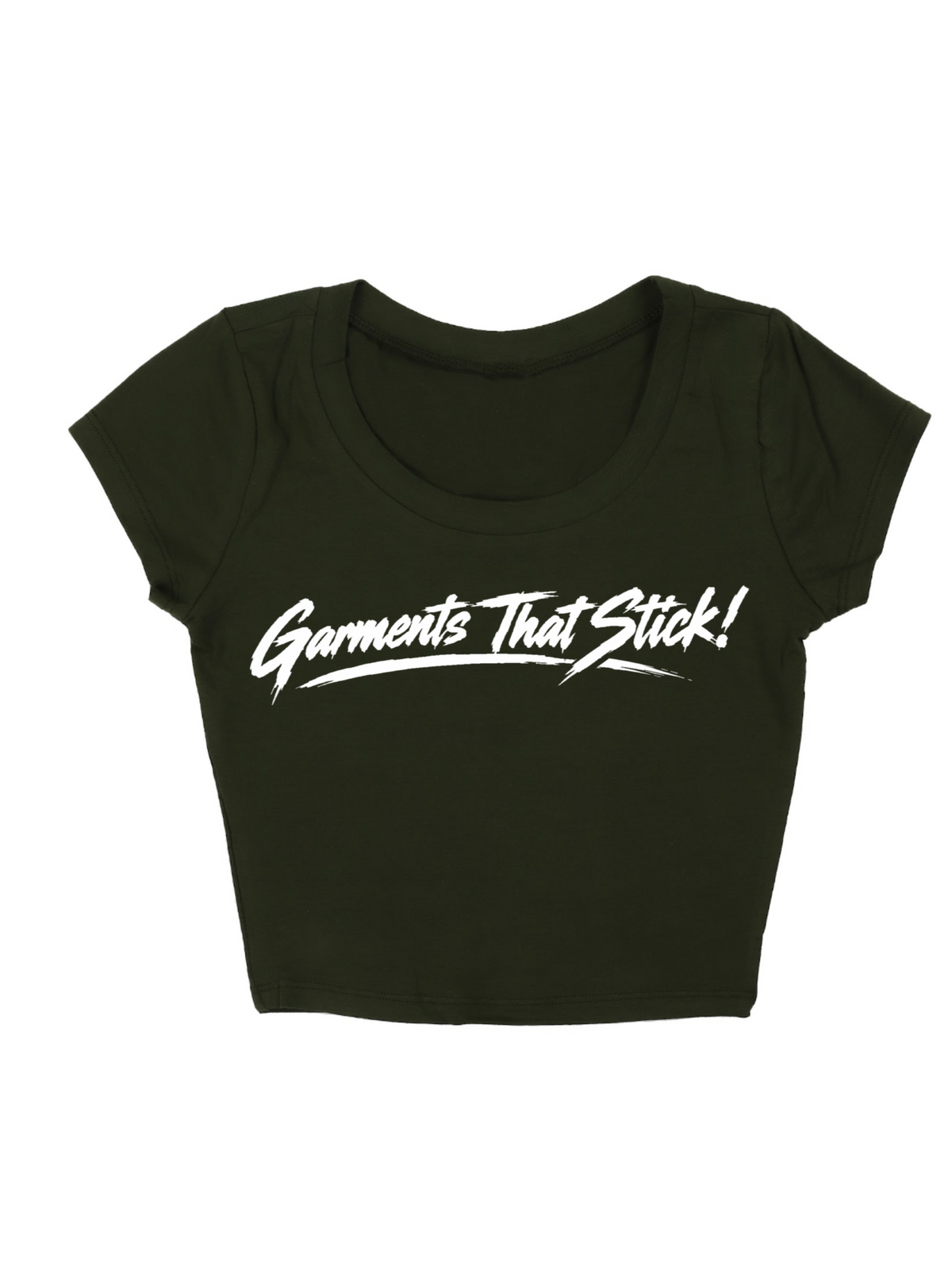 "Garments That Stick!" Crop Top